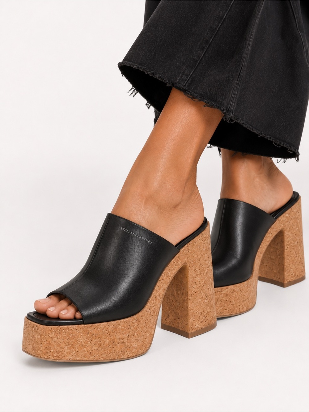 Stella McCartney | Skyla 115M Platform Sandals In Black Size 38 NEW In Box
